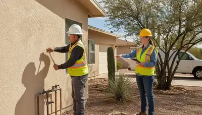 Mesa, AZ plumbing repair service truck for residential leak and pipe repair experts