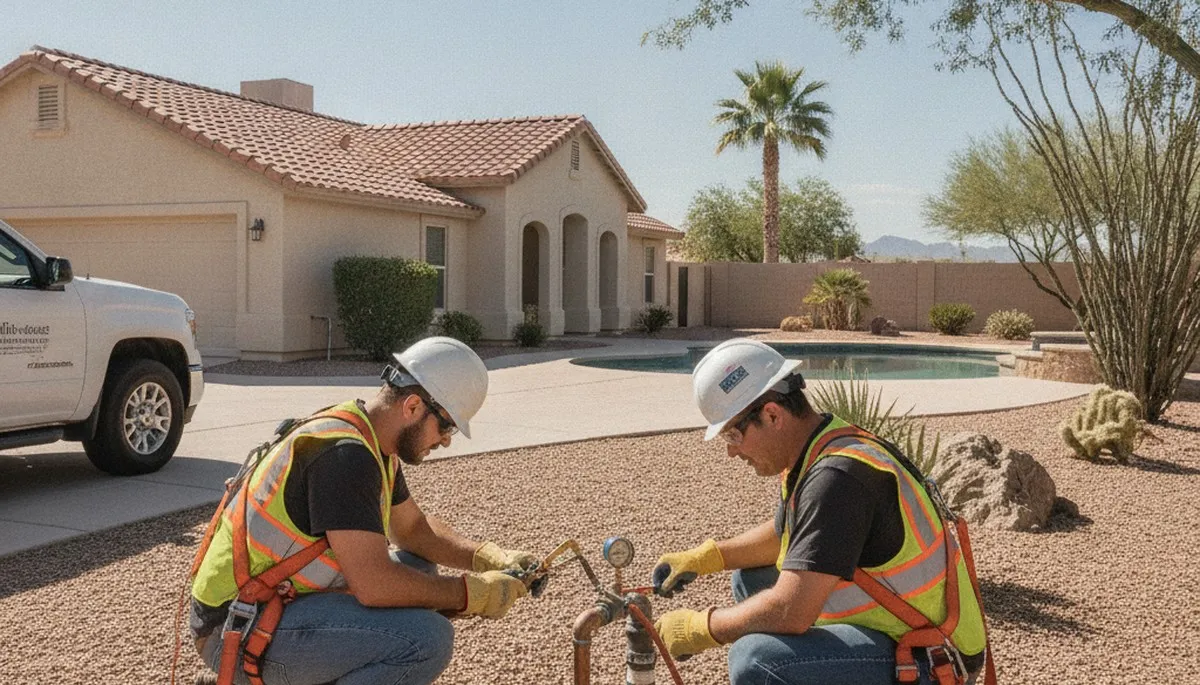 Mesa, AZ plumbing repair service for residential and commercial pipe, leak, and drain fixes