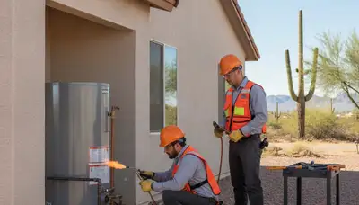 Mesa, AZ plumbing repair technician providing expert residential leak and pipe repair services