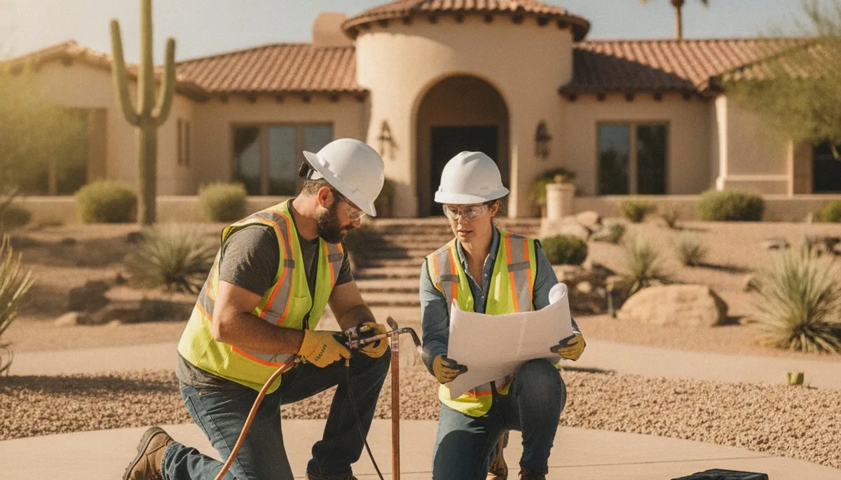Mesa, AZ plumbing repair service truck for emergency leak and pipe repairs