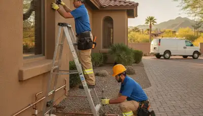 Mesa, AZ plumbing repair service van for local leak and pipe repair jobs