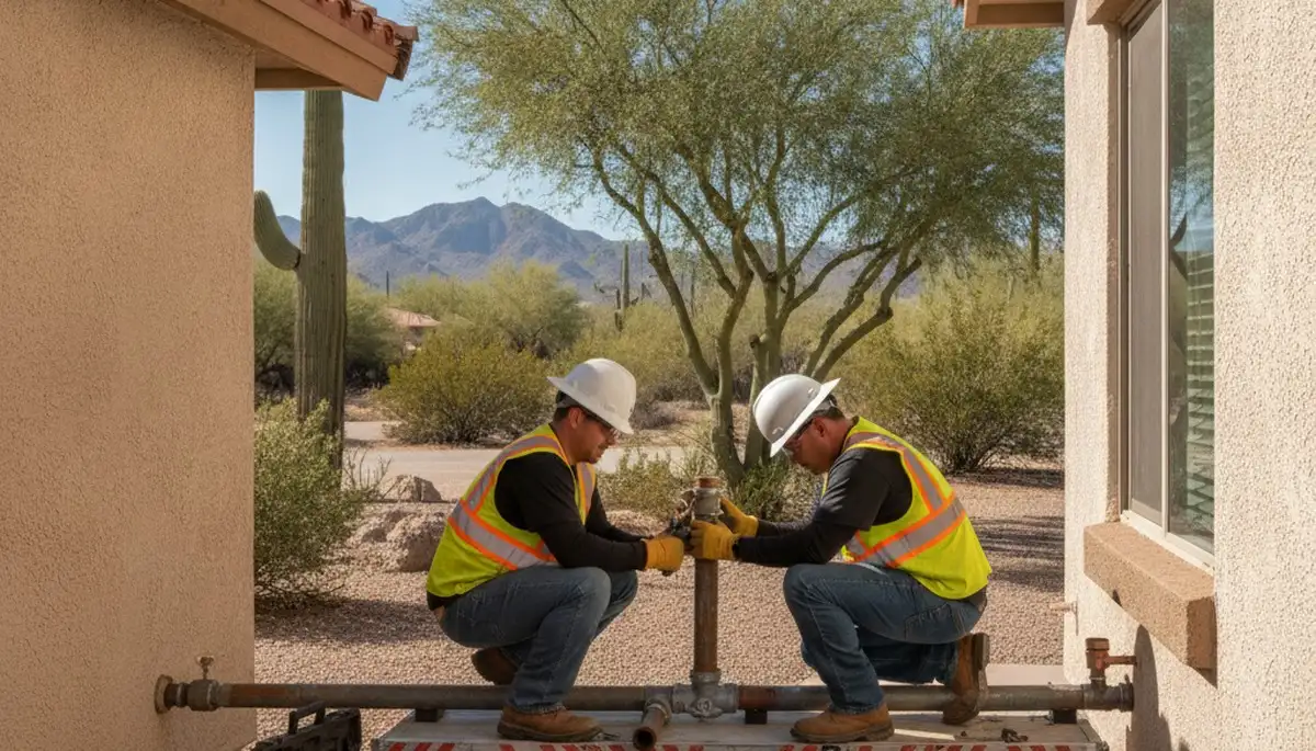 Mesa, AZ plumbing repair service for residential and commercial leak and pipe repairs