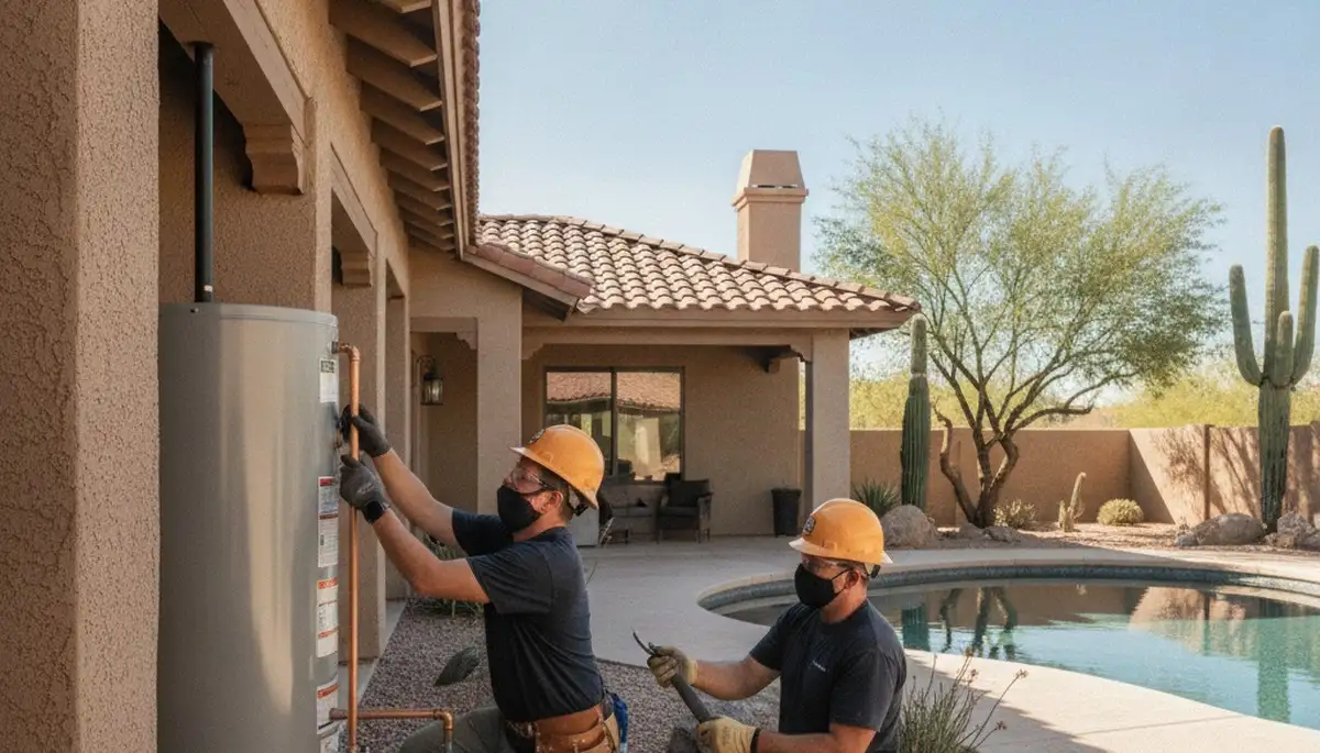 Mesa, AZ plumbing repair team providing professional plumbing services for homes and businesses