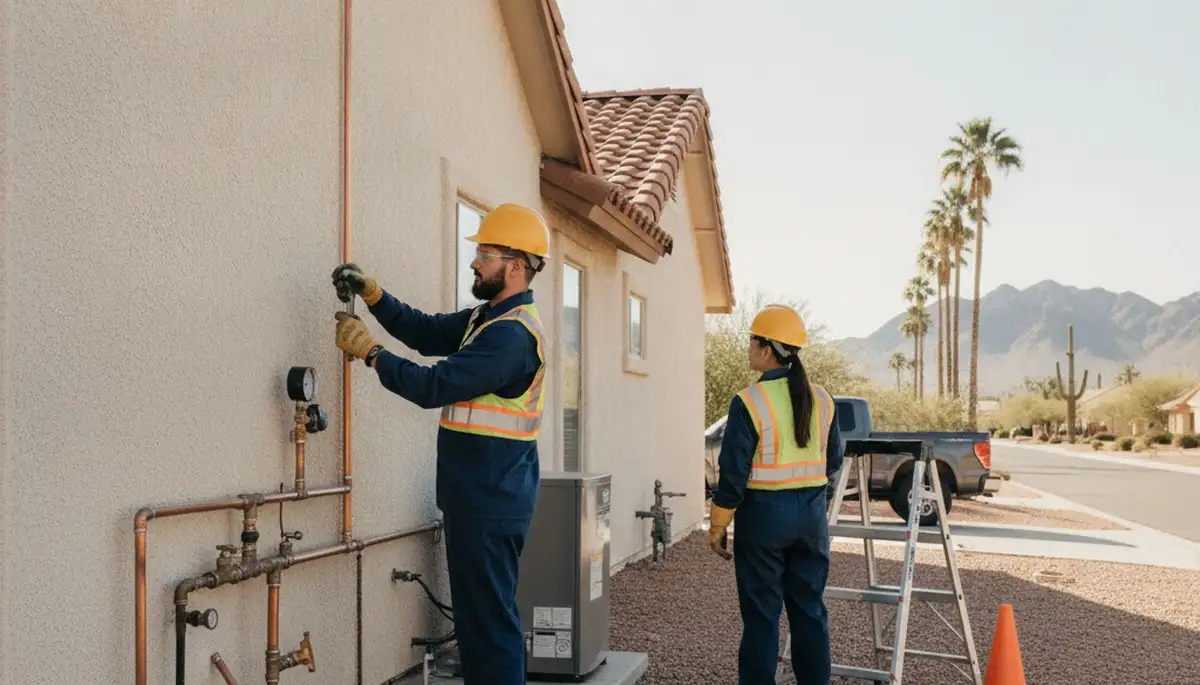 Mesa, AZ plumbing repair service for residential leak repair and pipe maintenance