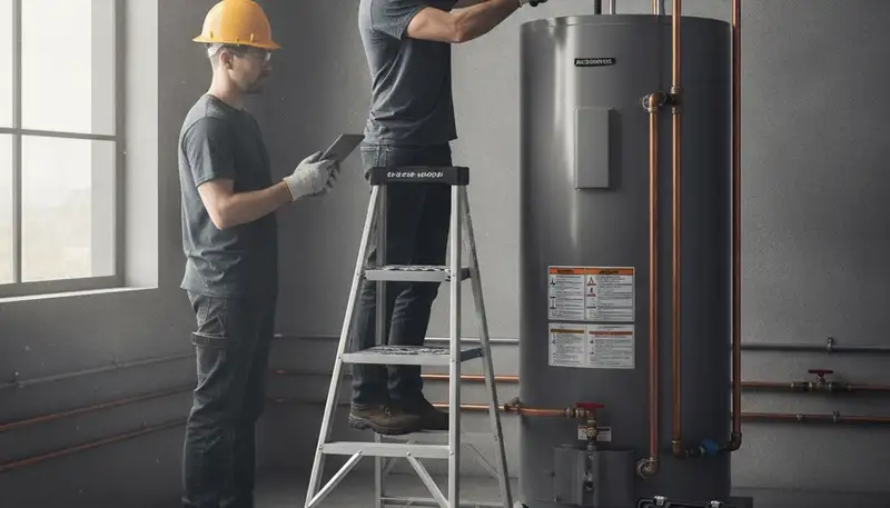 Mesa, AZ plumber repairing a water heater for reliable home service